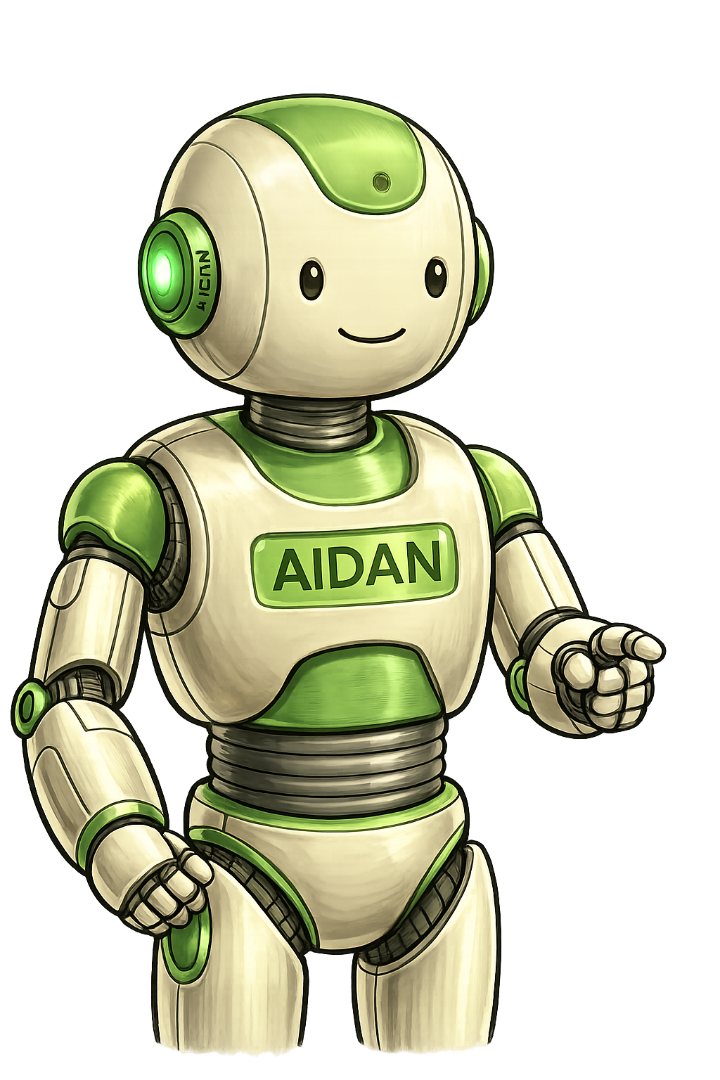 Aidan robot for one-on-one coaching
